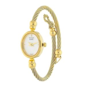 Titan-197YM04-WoMens-Watch-Raga-Collection-Analog-White-Dial-Gold-Stainless-Band