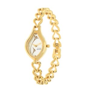 Titan-2457YM01-WoMens-Watch-Raga-Collection-Analog-White-Dial-Gold-Stainless-Band