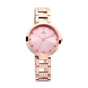Titan-2480WM03-WoMens-Watch-Sparkle-Collection-Analog-Pink-Dial-Rose-Gold-Stainless-Band