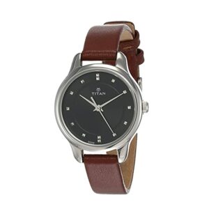 Titan-2481SL07-WoMens-Watch-Workwear-Collection-Analog-Black-Dial-Brown-Leather-Band