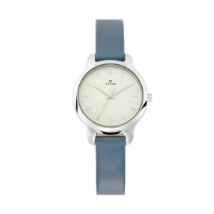 Titan-2481SL10-WoMens-Watch-Workwear-Collection-Analog-White-Dial-Grey-Leather-Band
