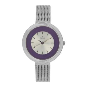 Titan-2482SM01-WoMens-Watch-Youth-Collection-Analog-White-Dial-Silver-Stainless-Band