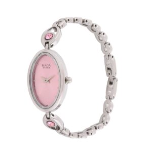 Titan-2527SM02-WoMens-Watch-Raga-Collection-Analog-Pink-Dial-Silver-Stainless-Band