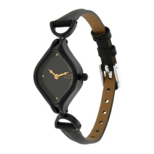 Titan-2531NL01-WoMens-Watch-Raga-Collection-Analog-Black-Dial-Black-Leather-Band