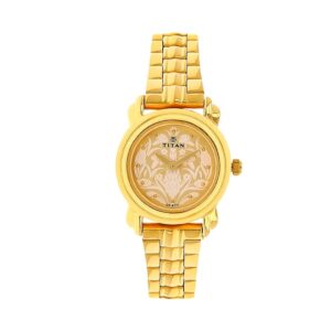 Titan-2534YM04-WoMens-Watch-Karishma-Collection-Analog-Gold-Dial-Gold-Stainless-Band