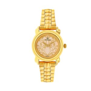 Titan-2534YM04-WoMens-Watch-Karishma-Collection-Analog-Gold-Dial-Gold-Stainless-Band