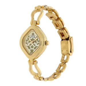Titan-2536YM03-WoMens-Watch-Karishma-Collection-Analog-Champagne-Dial-Gold-Stainless-Band