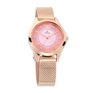 Titan-2565WM02-WoMens-Watch-Sparkle-Collection-Analog-Pink-Dial-Rose-Gold-Stainless-Band
