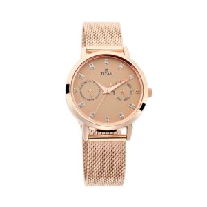 Titan-2569WM04-WoMens-Watch-Sparkle-Collection-Analog-Rose-Gold-Dial-Rose-Gold-Stainless-Band