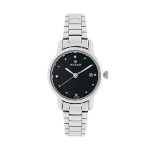 Titan-2572SM02-WoMens-Watch-Karishma-Collection-Analog-Black-Dial-Silver-Stainless-Band