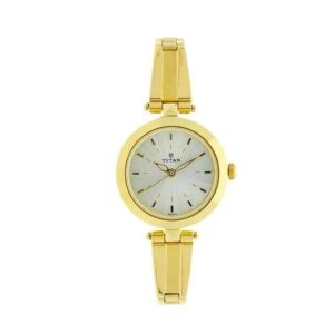 Titan-2574YM01-WoMens-Watch-Karishma-Collection-Analog-White-Dial-Gold-Stainless-Band
