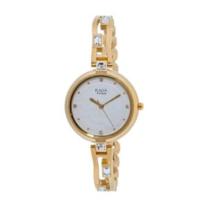 Titan-2581WM02-Womens-Watch-Raga-Collection-Analog-White-Dial-Rose-Gold-Stainless-Band