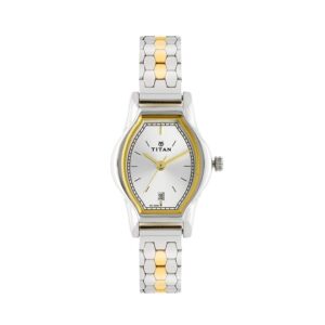 Titan-2597BM01-Womens-Watch-Karishma-Collection-Analog-Silver-Dial-Silver-Gold-Stainless-Band