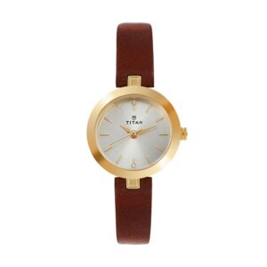 Titan-2598YL01-Womens-Watch-Karishma-Collection-Analog-Champagne-Dial-Brown-Leather-Band