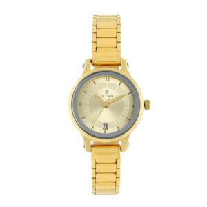 Titan-2602BM03-Womens-Watch-Workwear-Collection-Analog-Champagne-Dial-Gold-Stainless-Band