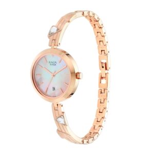 Titan-2606WM04-Womens-Watch-Raga-Collection-Analog-Mother-of-Pearl-Dial-Rose-Gold-Stainless-Band