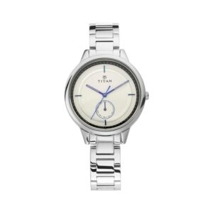 Titan-2617SM02-WoMens-Watch-Workwear-Collection-Analog-White-Dial-Silver-Stainless-Band