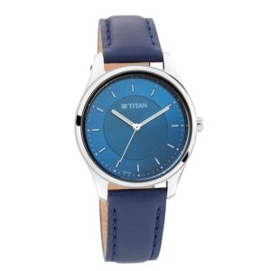 Titan-2639SL02-WoMens-Watch-Workwear-Collection-Analog-Blue-Dial-Blue-Leather-Band