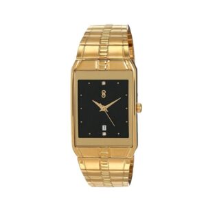 Titan-9151YM05-Mens-Watch-Karishma-Collection-Analog-Black-Dial-Gold-Stainless-Band