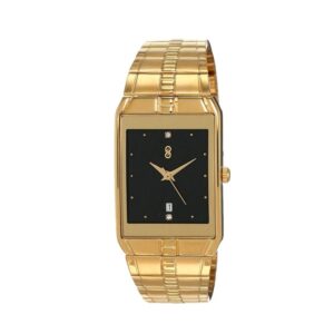 Titan-9151YM05-Mens-Watch-Karishma-Collection-Analog-Black-Dial-Gold-Stainless-Band