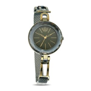 Titan-95122QM01-WoMens-Watch-Raga-Collection-Analog-Green-Dial-Green-Stainless-Band