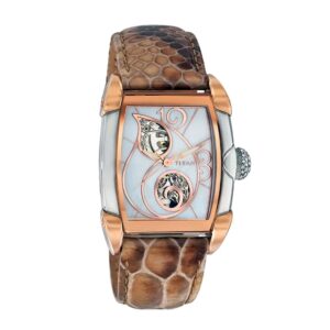 Titan-9814KL01-WoMens-Watch-Automatic-Collection-Mix-Dial-Silver-Brown-Leather-Band