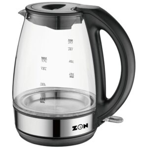 ZEN-ZKT915GK-Glass-1-8-Litres-Kettle-2200W-Power