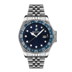 Beverly-Hills-Polo-Club-BP3126X-390-Gents-Watch-Stainless-Steel-Band-Blue-Dial