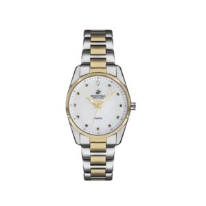 Beverly-Hills-Polo-Club-BP3159C-220-Womens-Watch-Analog-White-Dial-Silver-Gold-Stainless-Band