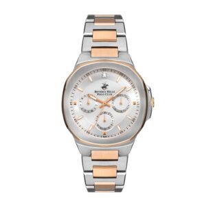 Beverly-Hills-Polo-Club-BP3275X-530-Ladies-Watch-Rachel-Diamond-Multifunction-Stainless-Steel-Rose-Gold-and-Silver-Band-Silver-Dial