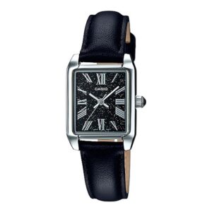 Casio-LTP-TW101L-1AVD-Unisex-Watch-Fashion-Collection-Analog-Black-Dial-Black-Leather-Band