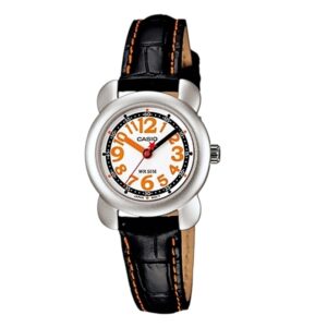 Casio-LTR-18L-1BVDF-Womens-Watch-Fashion-Collection-Analog-White-Dial-Black-Leather-Band