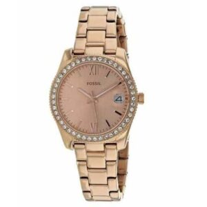 Fossil-FW-ES4318-Womens-Watch-Analog-Scarlette-Mini-Rose-Gold-Dial-Rose-Gold-Stainless-Steel-Band
