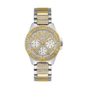 Guess-GW-W1156L5-Womens-Watch-Analog-Silver-Gold-Dial-Silver-Gold-Stainless-Band