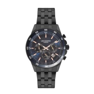 Lee-Cooper-LC07330-090-Mens-Watch-Analog-Navy-Blue-Dial-Black-Stainless-Band
