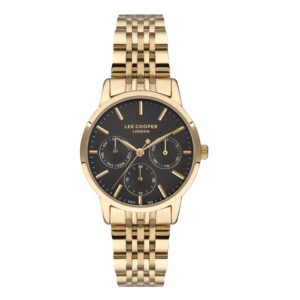 Lee-Cooper-LC07358-160-Womens-Watch-Analog-Grey-Dial-Gold-Stainless-Band