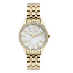 Lee-Cooper-LC07391-120-Womens-Watch-Analog-White-Dial-Gold-Stainless-Band