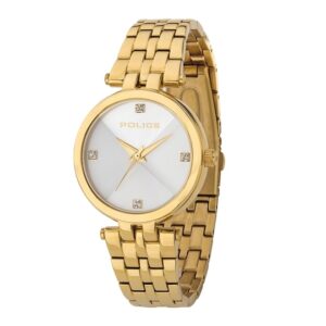 Police-PW-P14870BSG-D0-Womens-Watch-Analog-Pyramid-White-Dial-Gold-Stainless-Band