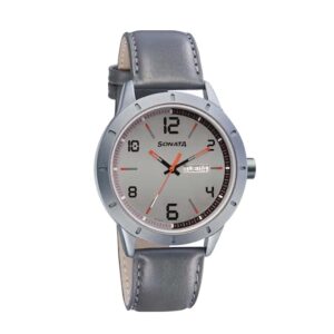 Sonata-7137AL01-Mens-NXT-Grey-Dial-Grey-Leather-Strap-Watch
