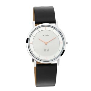 TITAN-1595SL06-Mens-Watch-Analog-Edge-Collection-White-dial-Black-Leather-Band