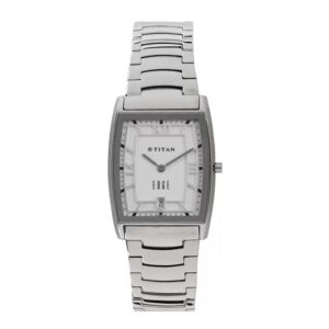 TITAN-1684SM01-Mens-Watch-Analog-Edge-White-Dial-Silver-Metal-Strap-Watch