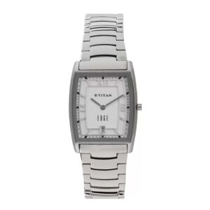 TITAN-1684SM01-Mens-Watch-Analog-Edge-White-Dial-Silver-Metal-Strap-Watch