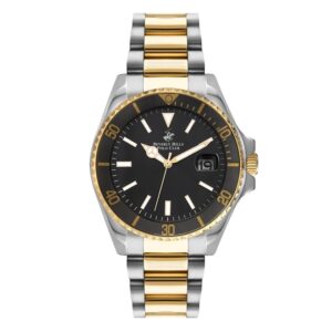 Beverly-Hills-Polo-Club-BP3125X-250-Men-s-Watch-Black-Dial-Two-Tone-Metal-Band