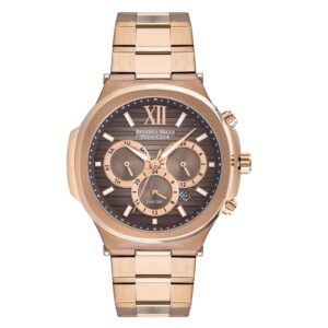 Beverly-Hills-Polo-Club-BP3216X-470-Men-s-Watch-Brown-Dial-Rose-Gold-Stainless-Steel-Band