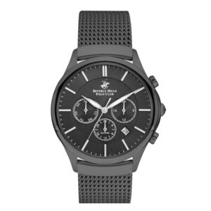 Beverly-Hills-Polo-Club-BP3233X-650-Mens-Analog-Watch-Black-Dial-Black-Stainless-Steel-Band