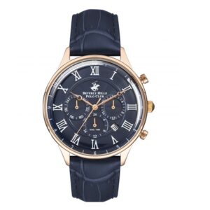 Beverly-Hills-Polo-Club-BP3238X-499-Mens-Analog-Watch-Blue-Dial-Blue-Leather-Band