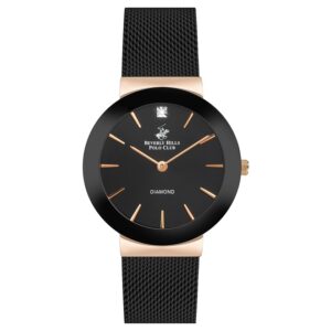 Beverly-Hills-Polo-Club-BP3246X-850-WoMens-Analog-Watch-Black-Dial-Black-Stainless-Steel-Band