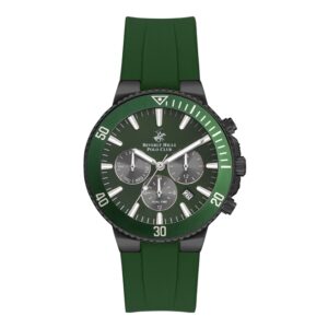 Beverly-Hills-Polo-Club-BP3248X-657-Mens-Analog-Watch-Green-Dial-Green-Rubber-Band