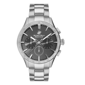 Beverly-Hills-Polo-Club-BP3250X-350-Mens-Analog-Watch-Black-Dial-Silver-Stainless-Steel-Band