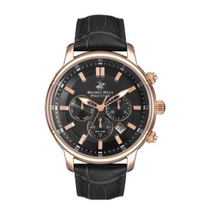 Beverly-Hills-Polo-Club-BP3255X-451-Mens-Analog-Watch-Black-Dial-Black-Leather-Band